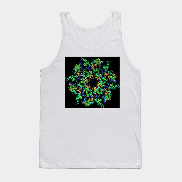 HIV-1 capsid in intact virus particle (F012/1041) Tank Top by SciencePhoto